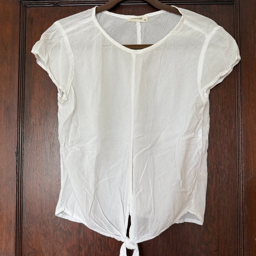 Bella Dahl M Tie-Front T-Shirt